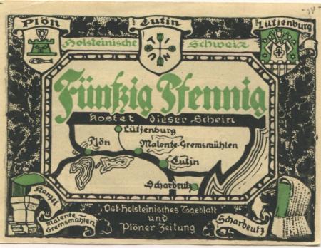 Plön - Ostholsteinisches Tageblatt und Plöner Zeitung - -- - 50 Pfennig 