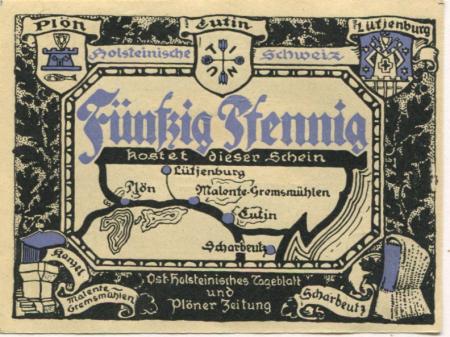 Plön - Ostholsteinisches Tageblatt und Plöner Zeitung - -- - 50 Pfennig 