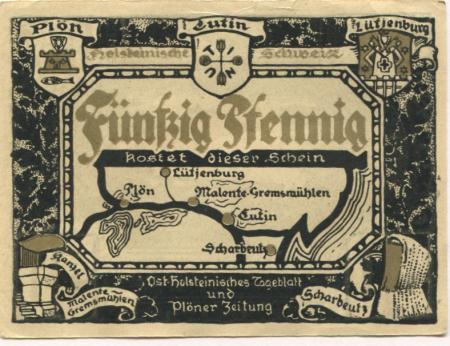 Plön - Ostholsteinisches Tageblatt und Plöner Zeitung - -- - 50 Pfennig 