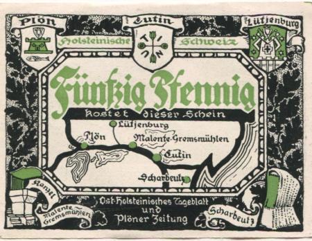 Plön - Ostholsteinisches Tageblatt und Plöner Zeitung - -- - 50 Pfennig 