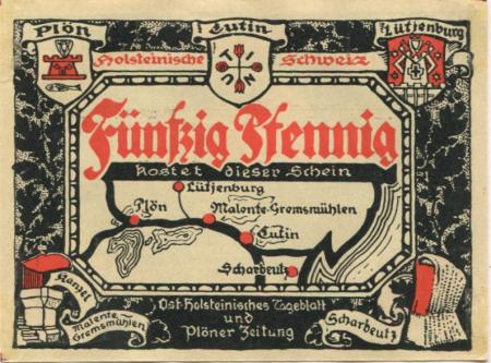 Plön - Ostholsteinisches Tageblatt und Plöner Zeitung - -- - 50 Pfennig 