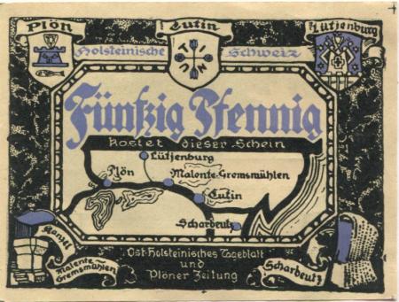 Plön - Ostholsteinisches Tageblatt und Plöner Zeitung - -- - 50 Pfennig 