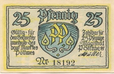 Pöttmes - Stadt - -- - 25 Pfennig 