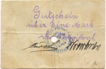 Rakwitz (heute: PL-Rakoniewice) - Stadt - -- - 1 Mark 