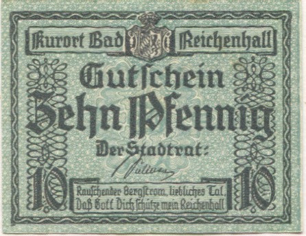Reichenhall (Bad) - Stadt - -- - 10 Pfennig 