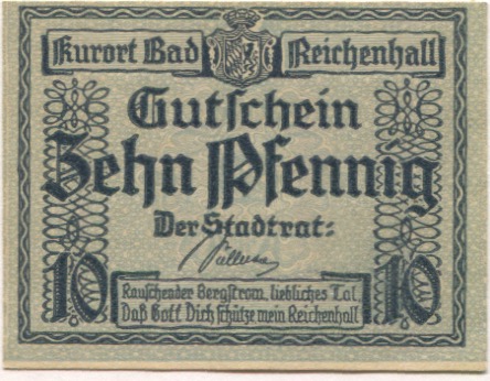 Reichenhall (Bad) - Stadt - -- - 10 Pfennig 
