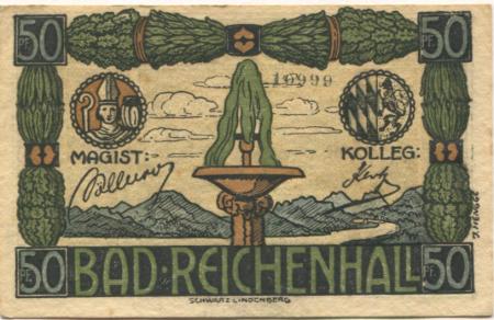 Reichenhall (Bad) - Stadt - 1919 - 50 Pfennig 