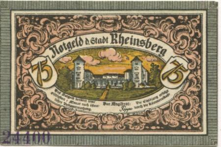 Rheinsberg - Stadt - -- - 75 Pfennig 