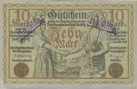 Rochlitz - Amtshauptmannschaft - 1.11.1918 - 10 Mark 