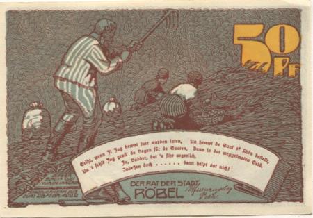 Röbel - Stadt - - 28.2.1922 - 50 Pfennig 
