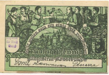 Rössel (heute: PL-Reszel) - 15.10.1920 - 50 Pfennig 