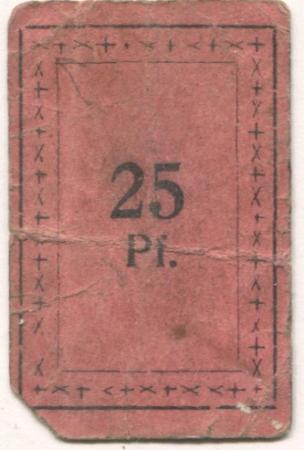 Rogasen (heute: PL-Rogozno) - Stadt - -- - 25 Pfennig 