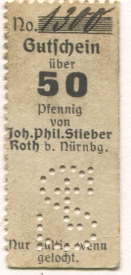 Roth - Stieber, Johann Philipp - -- - 50 Pfennig 