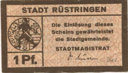 Rüstringen (heute: Wilhelmshaven) - Stadt - -- - 1 Pfennig 