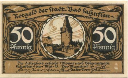Salzuflen (Bad) - Gemeinde - Mai 1921 - 50 Pfennig 