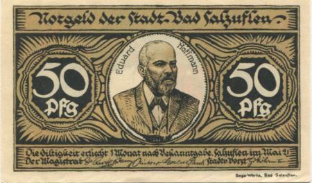 Salzuflen (Bad) - Gemeinde - Mai 1921 - 50 Pfennig 