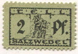 Salzwedel - Tell, W., Markenversand - 15.2.1921 - 31.7.1921 - 2 Pfennig 