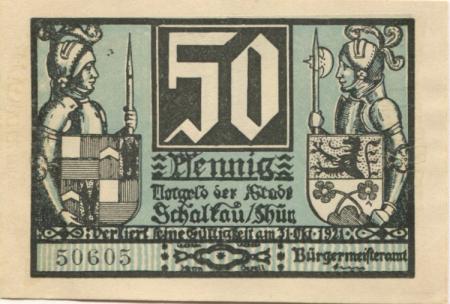 Schalkau - Stadt - - 31.10.1921 - 50 Pfennig 