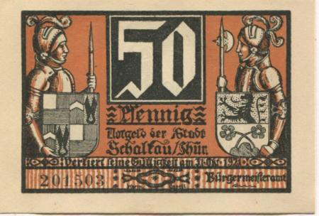 Schalkau - Stadt - - 31.10.1921 - 50 Pfennig 
