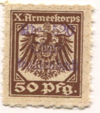 Scheuen-Kohlenbach - Oberförsterei, Arbeitskommando 520 (X.Armeekorps) - -- - 50 Pfennig 
