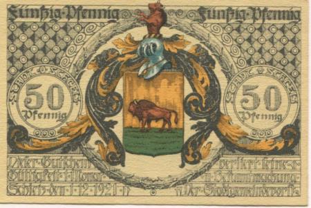 Schleiz - Stadt - 1.12.1821 - 50 Pfennig 
