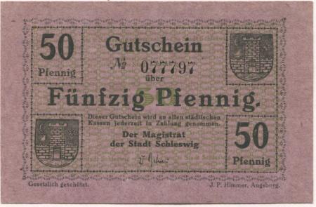 Schleswig - Stadt - -- - 50 Pfennig 