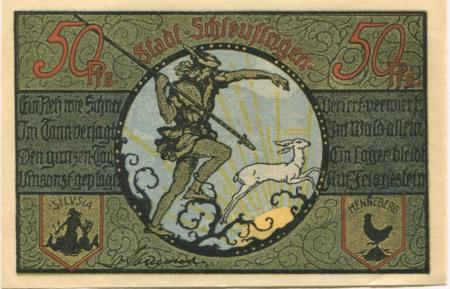 Schleusingen - Stadt - -- - 50 Pfennig 