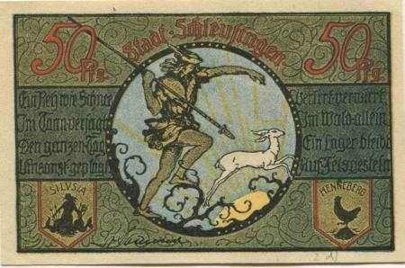 Schleusingen - Stadt - -- - 50 Pfennig 