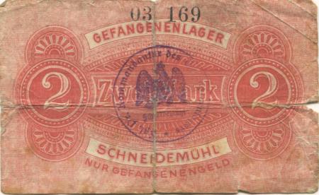 Schneidemühl (heute: PL-Pila) - Gefangenenlager - -- - 2 Mark 