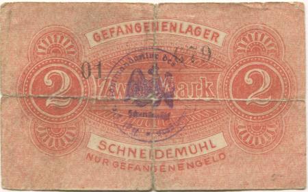 Schneidemühl (heute: PL-Pila) - Gefangenenlager - -- - 2 Mark 
