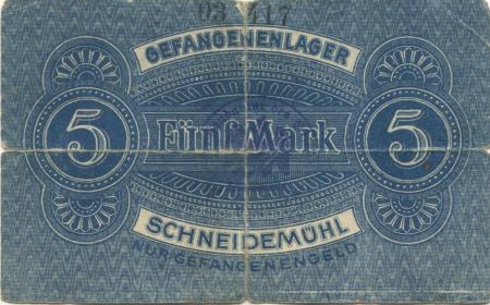 Schneidemühl (heute: PL-Pila) - Gefangenenlager - -- - 5 Mark 