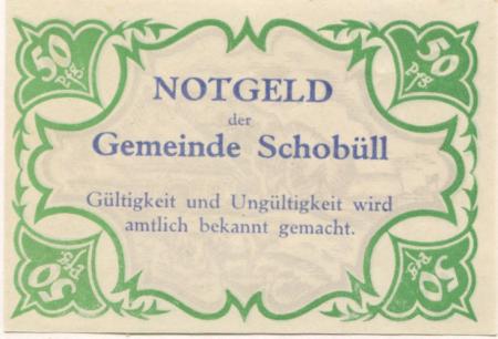 Schobüll (heute: Husum) - Gemeinde - -- - 50 Pfennig 