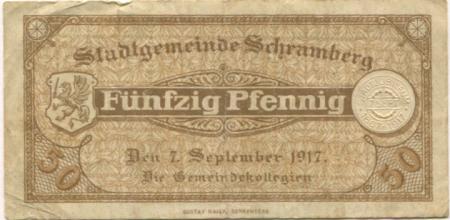 Schramberg - Stadt - 7.9.1917 - 50 Pfennig 