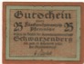Schwarzenberg - Amtshauptmannschaft - - 31.12.1920 - 25 Pfennig 
