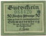 Schwarzenberg - Amtshauptmannschaft - - 31.12.1920 - 50 Pfennig 