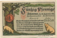 Schweina (heute: Liebenstein (Bad) - Marktflecken - 20.9.1921 - 50 Pfennig 