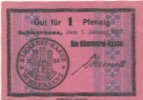Schwersenz (heute: PL-Swarzedz )- Stadt - 1.1.1917 - 1 Pfennig 