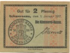 Schwersenz (heute: PL-Swarzedz) - Stadt - 1.1.1917 - 2 Pfennig 