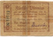 Schwiebus (heute: PL-Swiebodzin) - Stadt - 15.5.1919 - 30.9.1920 - 50 Pfennig 