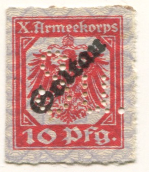 Soltau - X.Armeekorps, Gefangenenlager - -- - 10 Pfennig 
