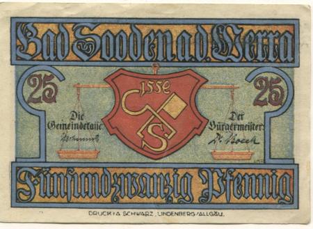 Sooden (Bad) - Gemeinde - -- - 25 Pfennig 