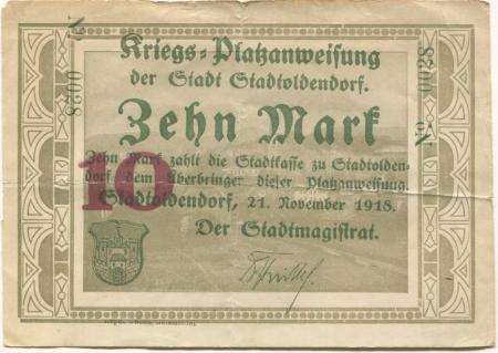 Stadtoldendorf - Stadt - 21.11.1918 - 10 Mark 