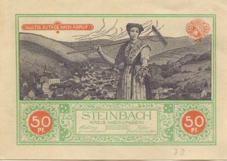 Steinbach - Gemeinde - -- - 50 Pfennig 