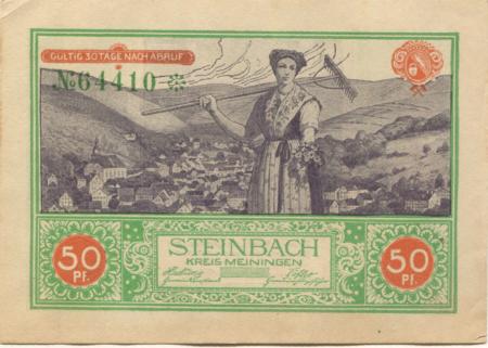 Steinbach - Gemeinde - -- - 50 Pfennig 
