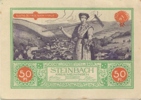 Steinbach - Gemeinde - -- - 50 Pfennig 