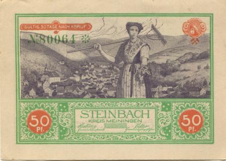 Steinbach - Gemeinde - -- - 50 Pfennig 