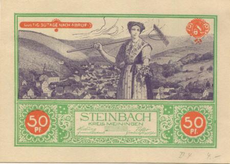 Steinbach - Gemeinde - -- - 50 Pfennig 