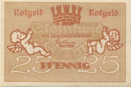 Steinheid (heute: Neuhaus) - Gemeinde - 1920 - 25 Pfennig 