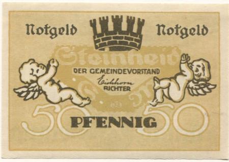 Steinheid (heute: Neuhaus) - Gemeinde - 1920 - 50 Pfennig 