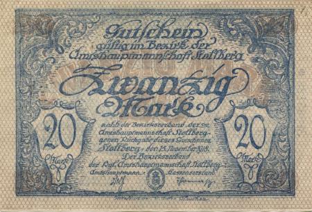 Stollberg - Amtshauptmannschaft - 15.11.1918 - 20 Mark 